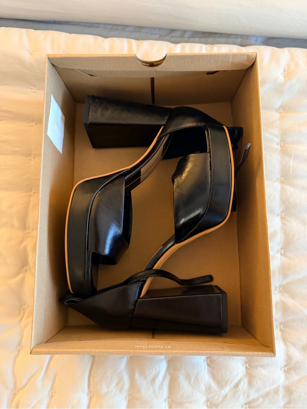 Dolce Vita Pandro Black Platform Block Heels
